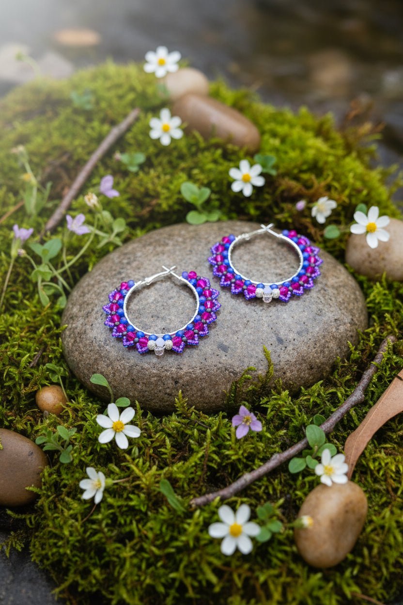 product_beaded jewelry - shop_name Li Moosh Shway Hummingbird Studio