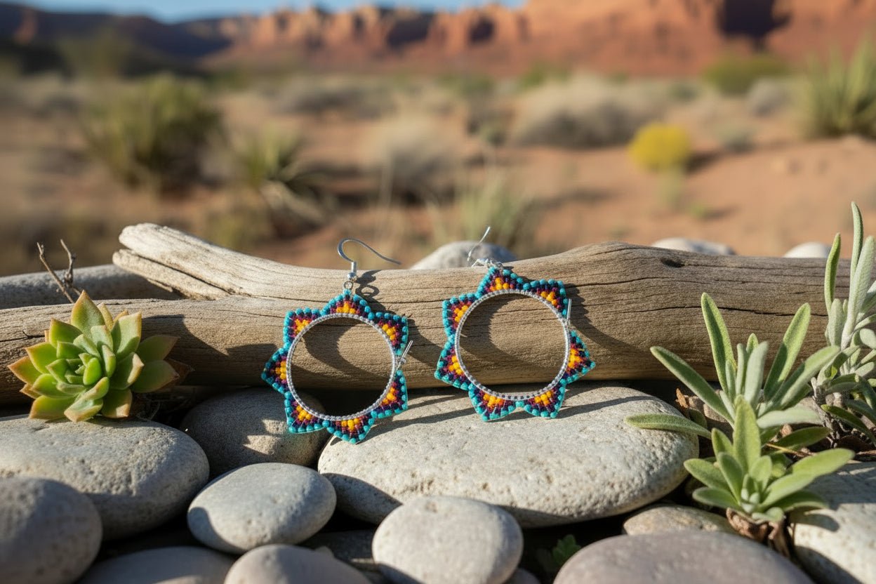 product_beaded jewelry - shop_name Li Moosh Shway Hummingbird Studio