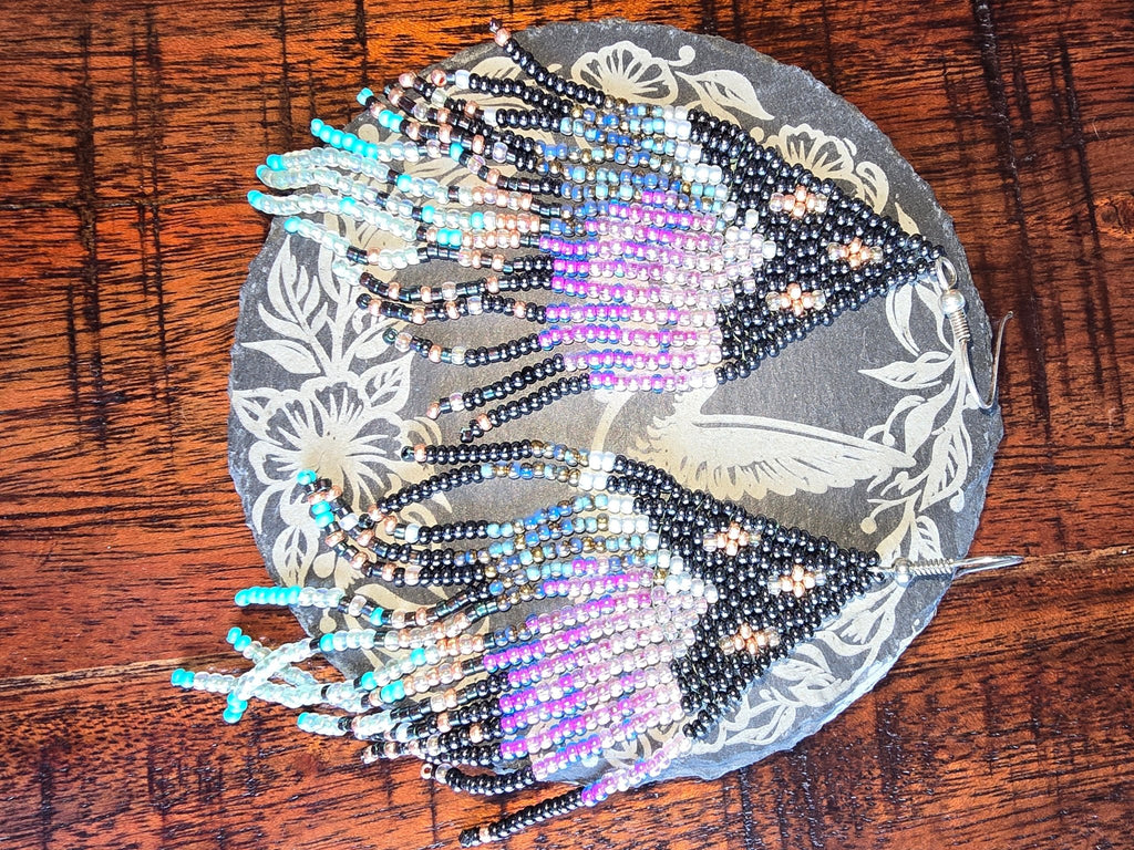 product_beaded jewelry - shop_name Li Moosh Shway Hummingbird Studio