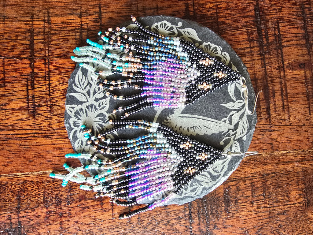 product_beaded jewelry - shop_name Li Moosh Shway Hummingbird Studio