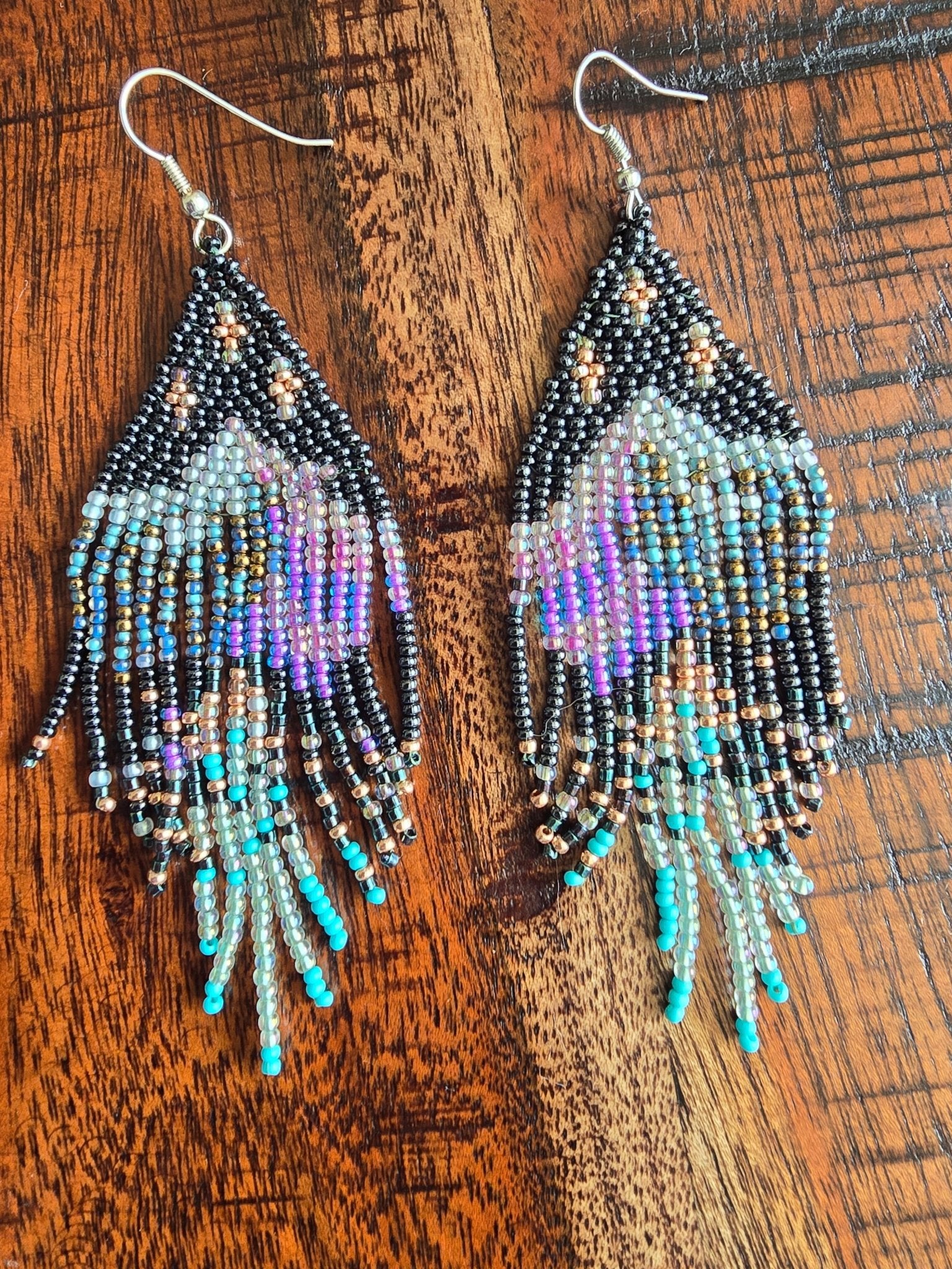 product_beaded jewelry - shop_name Li Moosh Shway Hummingbird Studio