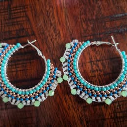 product_beaded jewelry - shop_name Li Moosh Shway Hummingbird Studio