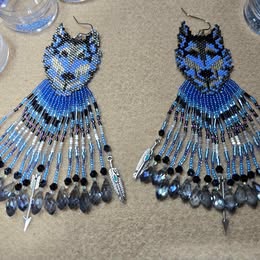 product_beaded jewelry - shop_name Li Moosh Shway Hummingbird Studio