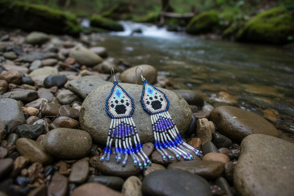 product_beaded jewelry - shop_name Li Moosh Shway Hummingbird Studio