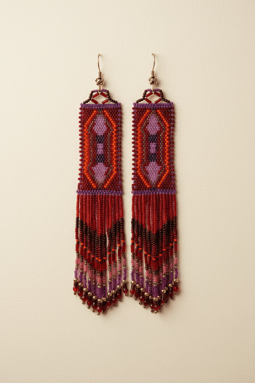 product_beaded jewelry - shop_name Li Moosh Shway Hummingbird Studio
