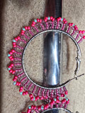 Floral Inspired Beaded Stainless Hoops