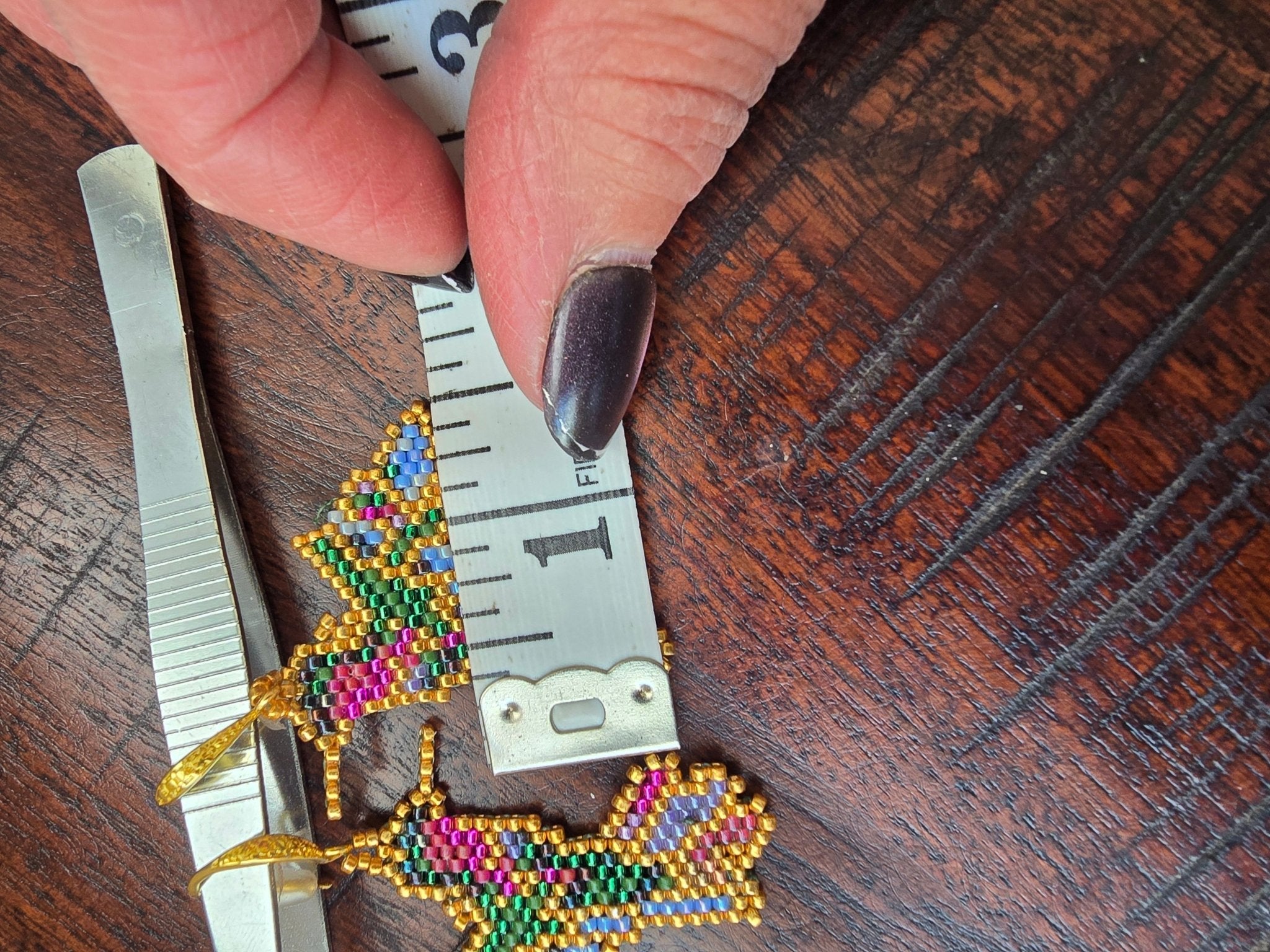 product_beaded jewelry - shop_name Li Moosh Shway Hummingbird Studio
