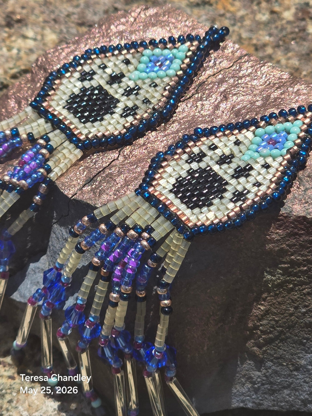 product_beaded jewelry - shop_name Li Moosh Shway Hummingbird Studio
